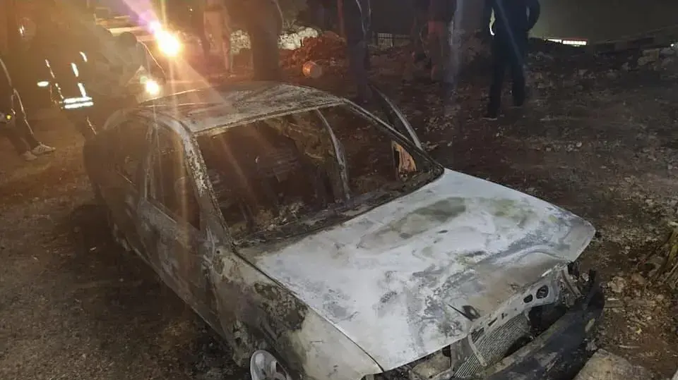 כלי רכב שהוצתו בכפר פרעתא בשומרון. 20 בדצמבר 2019. כלי רכב שהוצתו בכפר פרעתא בשומרון. 20 בדצמבר 2019.