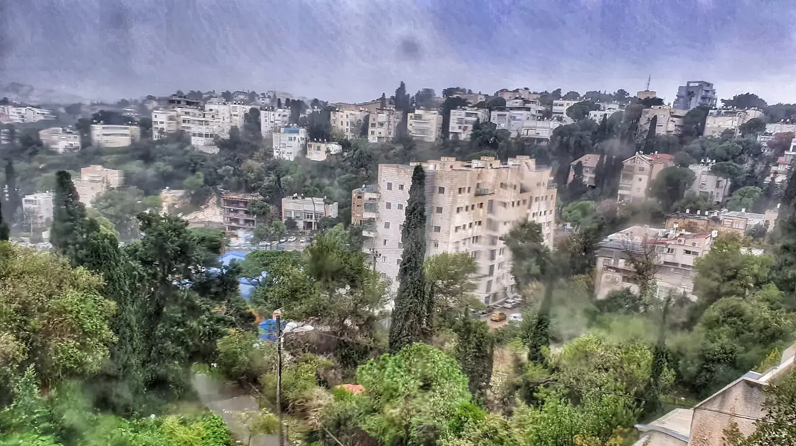 מזג אויר חורפי בחיפה, 25 בדצמבר 2019 מזג אויר חורפי בחיפה, 25 בדצמבר 2019
