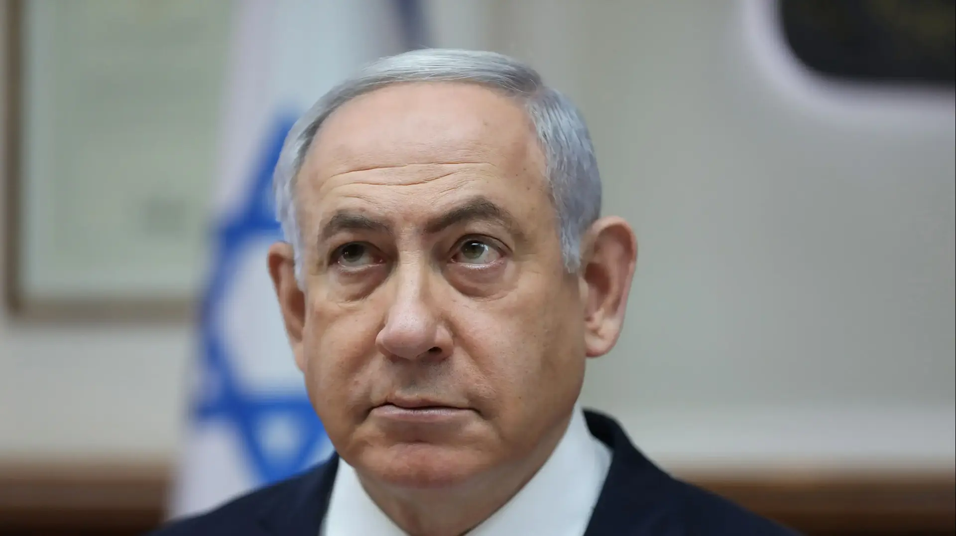 ראש הממשלה בנימין נתניהו בישיבת הממשלה בירושלים ב-29 בדצמבר 2019