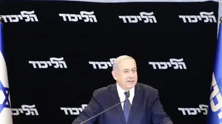ראש הממשלה בנימין נתניהו בהצהרה על בקשת החסינות, אוריינט ירושלים\ 1 בינואר 2020