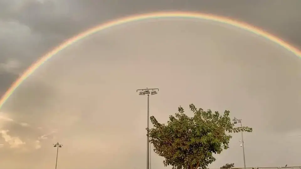 קשת בענן בחיפה 2 בינואר 2019 קשת בענן בחיפה 2 בינואר 2019