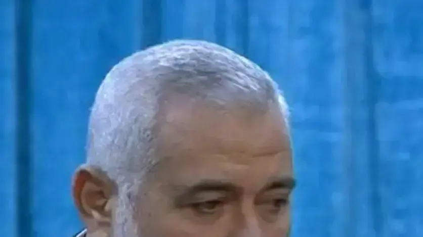 ראש הלשכה המדינית של חמאס, אסמאעיל הנייה במהלך ההספד בהלוויתו של קאסם סולימאני, טהראן, איראן, 6 בינואר 2020 ראש הלשכה המדינית של חמאס, אסמאעיל הנייה במהלך ההספד בהלוויתו של קאסם סולימאני, טהראן, איראן, 6 בינואר 2020