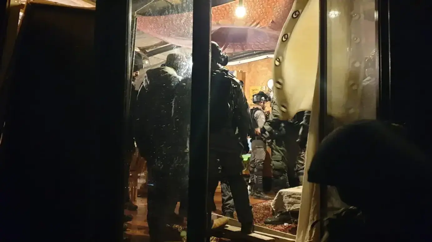 כוחות גדולים של מג"ב, משטרה ומינהל אזרחי מפנים בתים ביצהר, 15 בינואר 2020 כוחות גדולים של מג"ב, משטרה ומינהל אזרחי מפנים בתים ביצהר, 15 בינואר 2020