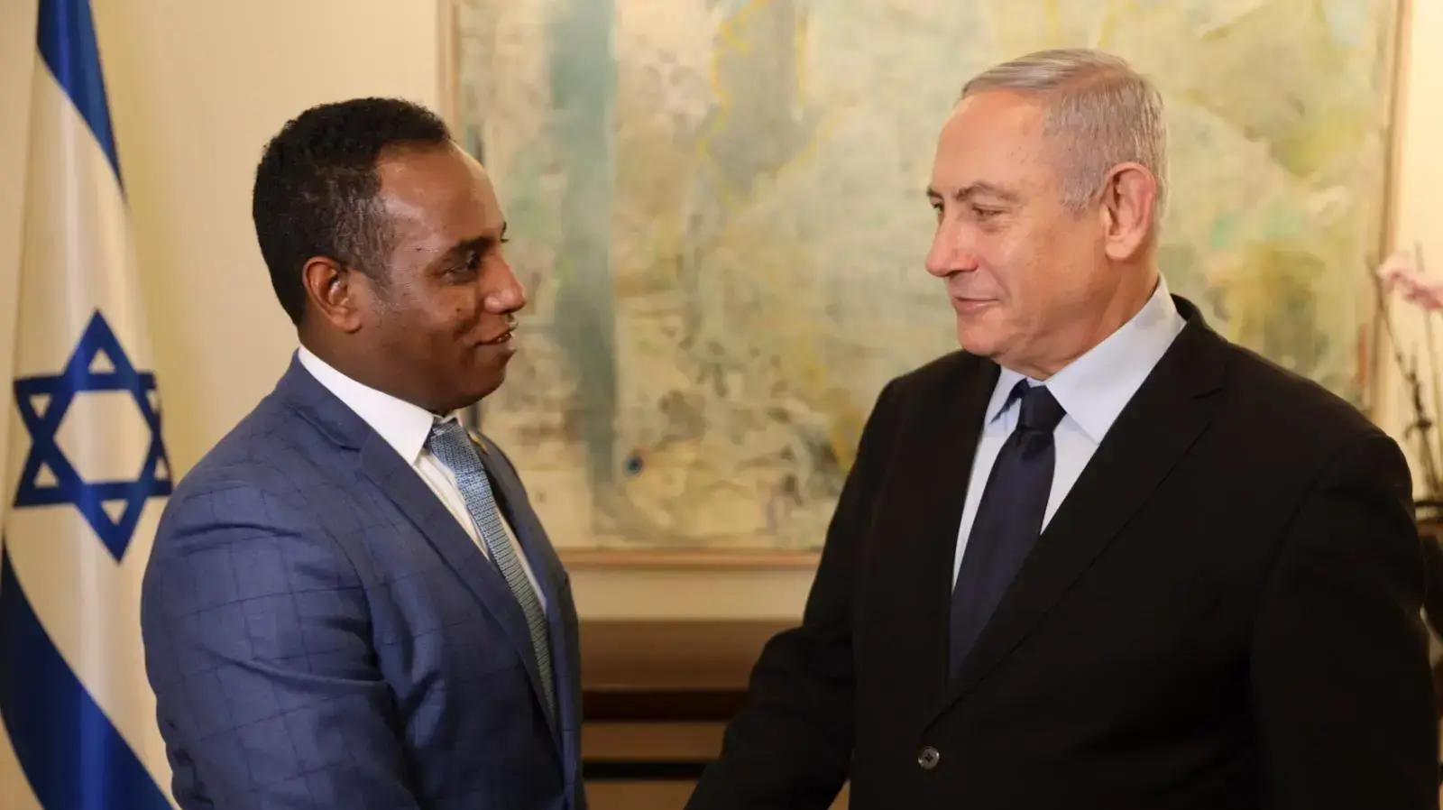 נתניהו וח"כ יברקן לאחר ששוריין במקום ה-20 ברשימת הליכוד. 15 בינואר 2020