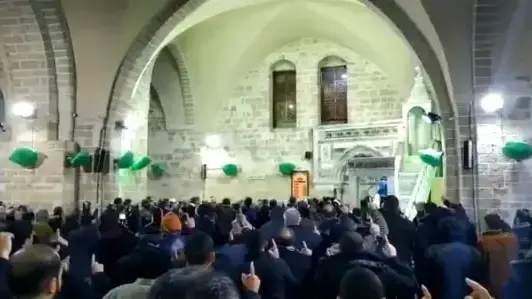 מתפללים בהר הבית,, הבוקר - ה-17 בינואר 2020