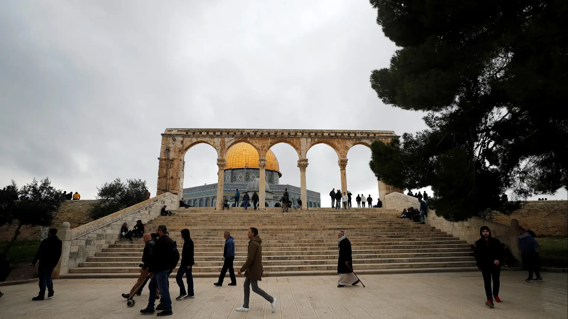 כיפת הסלע בירושלים ב-17 בינואר 2020 כיפת הסלע בירושלים ב-17 בינואר 2020