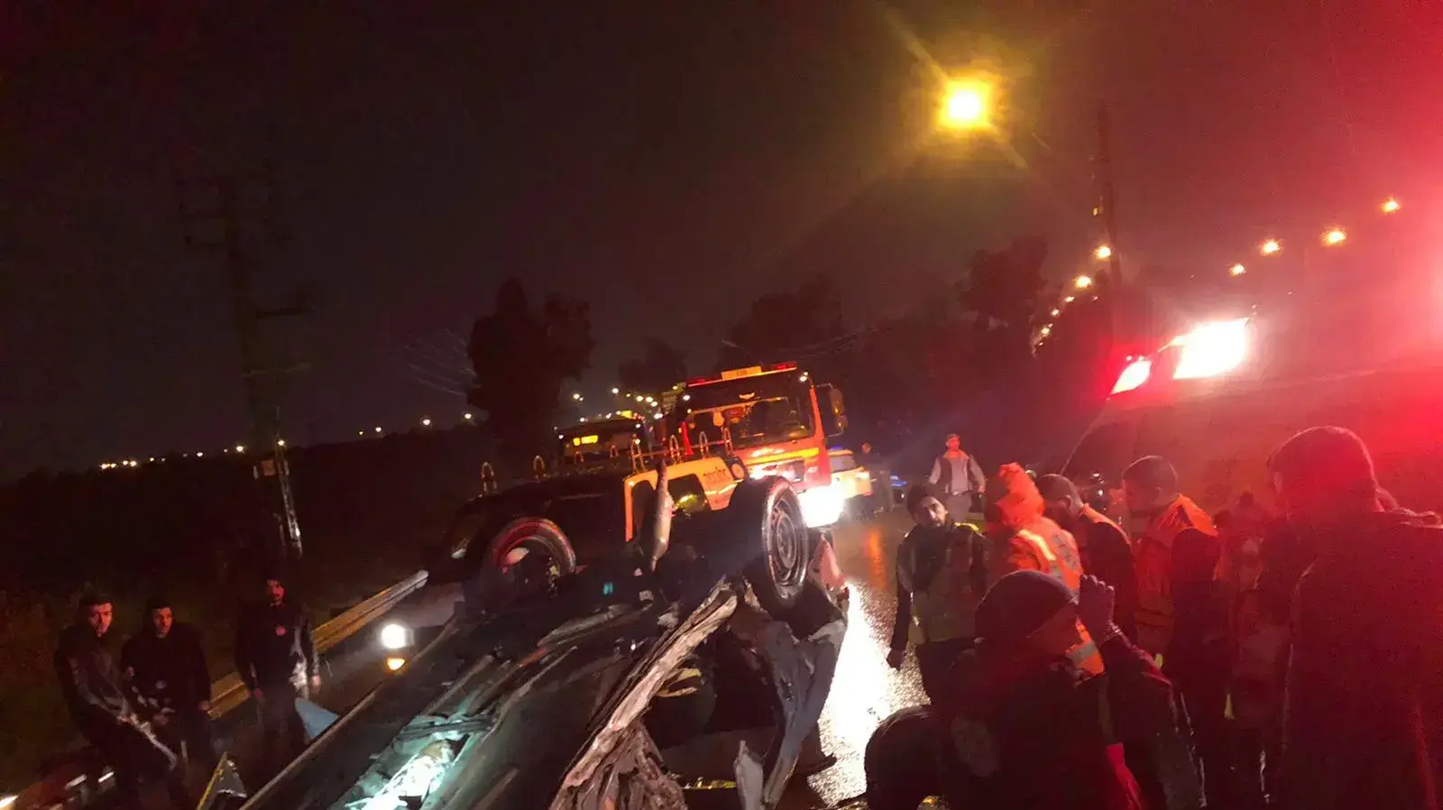 תאונת דרכים במחלף אייל, 18 ינואר 2020 תאונת דרכים במחלף אייל, 18 ינואר 2020