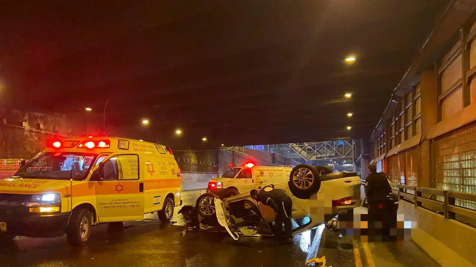 גבר נהרג בתאונה דרכים באיילון, תל אביב, 20 ינואר 2020 גבר נהרג בתאונה דרכים באיילון, תל אביב, 20 ינואר 2020