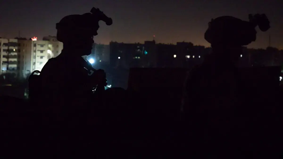 חיילי מארינס שומרים על שגרירות ארה"ב בבגדאד, 21 בינואר 2020 חיילי מארינס שומרים על שגרירות ארה"ב בבגדאד, 21 בינואר 2020