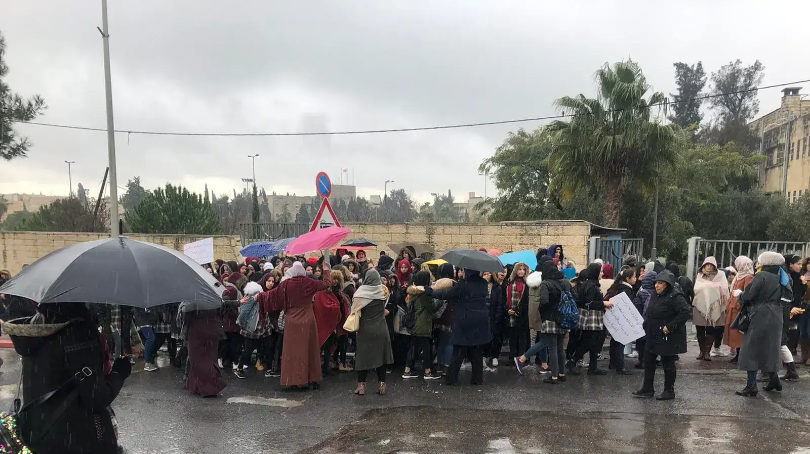 הפגנה של הורים ותלמידים על הכוונה להפוך בית ספר בשייח גראח לטכנולוגי הפגנה של הורים ותלמידים על הכוונה להפוך בית ספר בשייח גראח לטכנולוגי