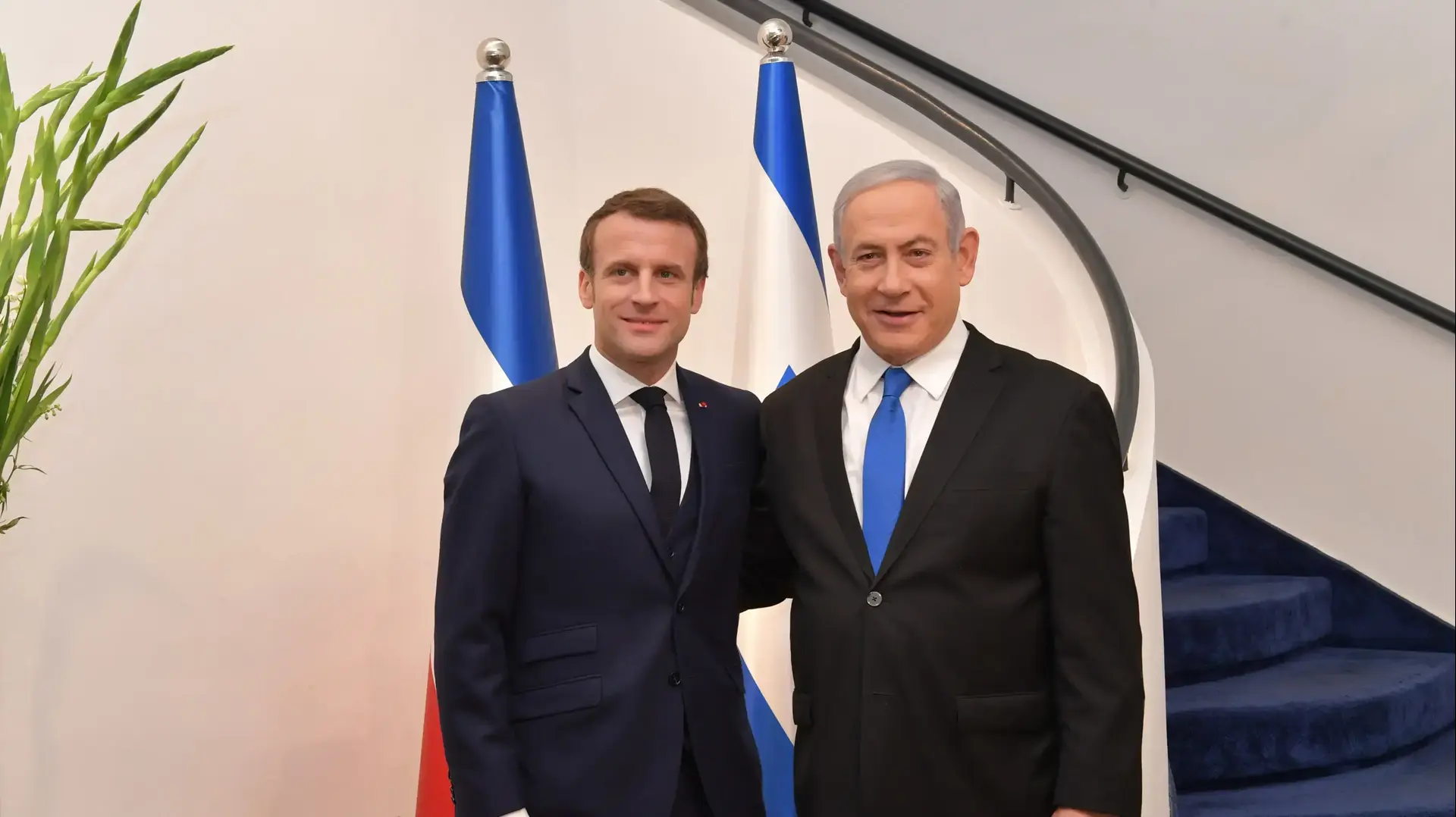 פגישת ראש הממשלה בנימין נתניהו ונשיא צרפת עמנואל מקרון , ינואר 2020 פגישת ראש הממשלה בנימין נתניהו ונשיא צרפת עמנואל מקרון , ינואר 2020