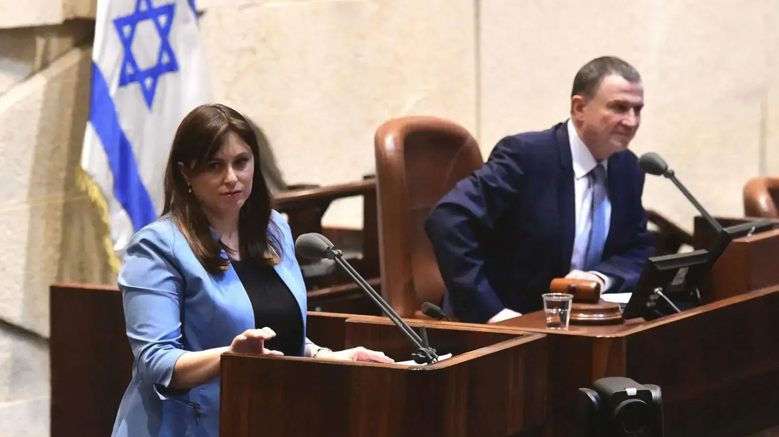 ציפי חוטובלי ויולי אדלשטיין, מליאת הכנסת, 28 בינואר 2020 ציפי חוטובלי ויולי אדלשטיין, מליאת הכנסת, 28 בינואר 2020