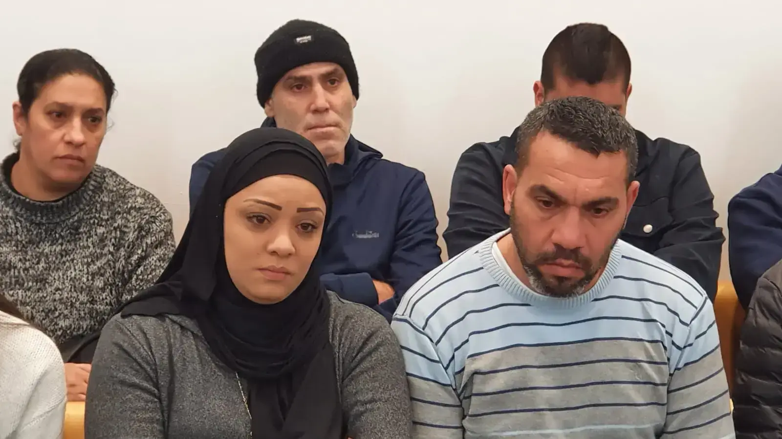 הוריו של עאדל חטיב הנער שנרצח בשפרעם.
בית משפט מחוזי חיפה, פברואר 2020 הוריו של עאדל חטיב הנער שנרצח בשפרעם.
בית משפט מחוזי חיפה, פברואר 2020