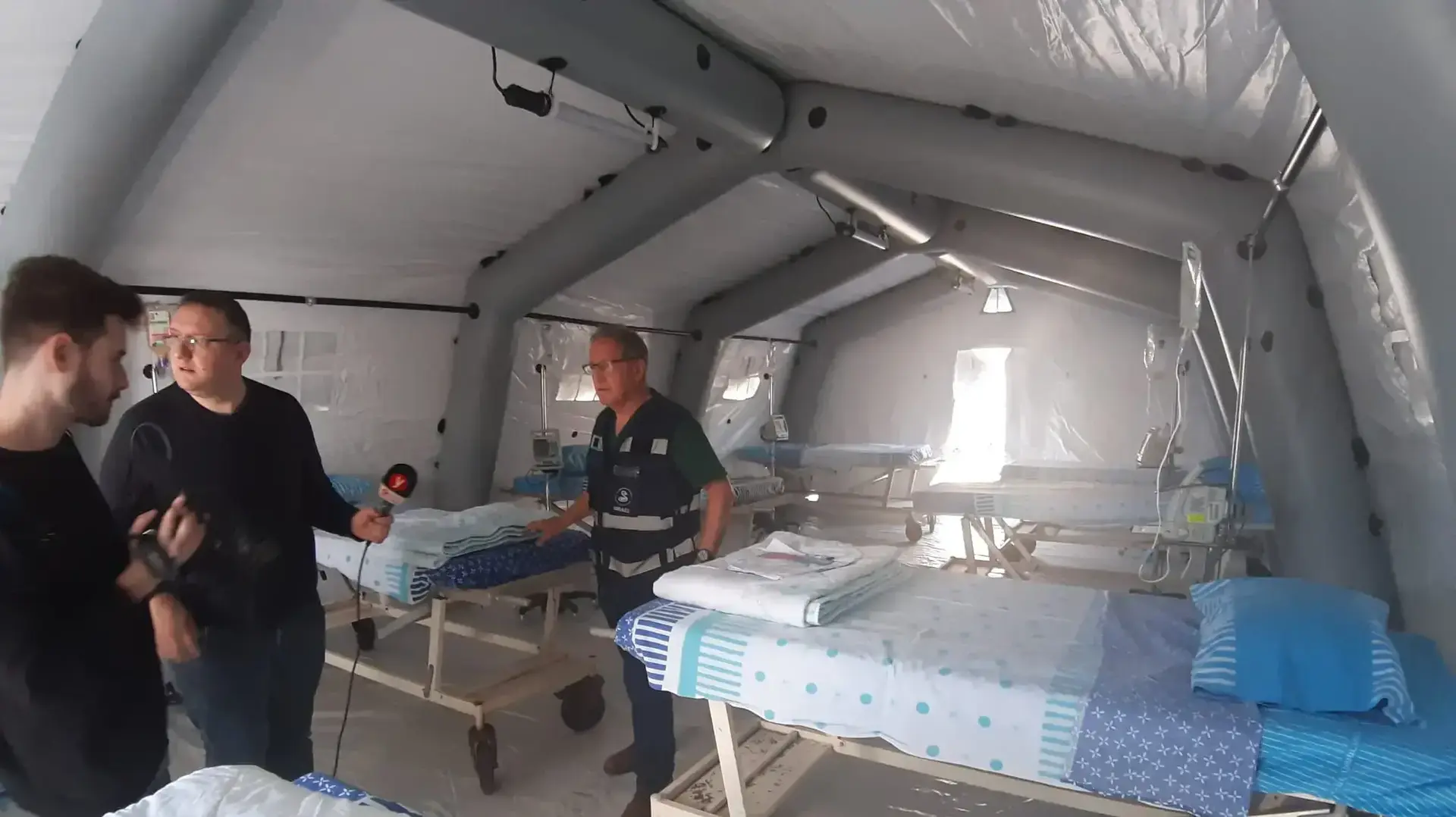 מרכז הבידוד לחולי קורונה שהוקם בבית החולים שיבא , 4 בפברואר 2020 מרכז הבידוד לחולי קורונה שהוקם בבית החולים שיבא , 4 בפברואר 2020