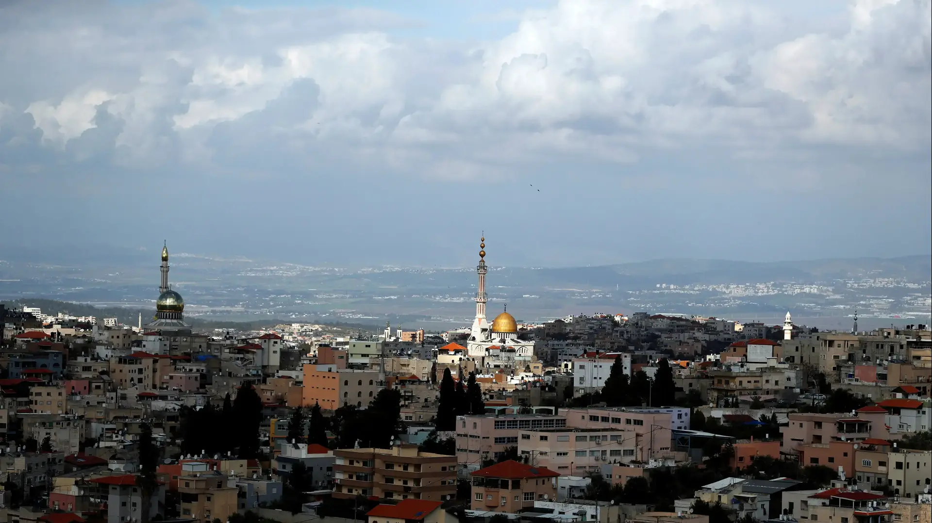 העיר אום אל-פחם על רקע ואדי ערה ב-30 בינואר 2020 העיר אום אל-פחם על רקע ואדי ערה ב-30 בינואר 2020
