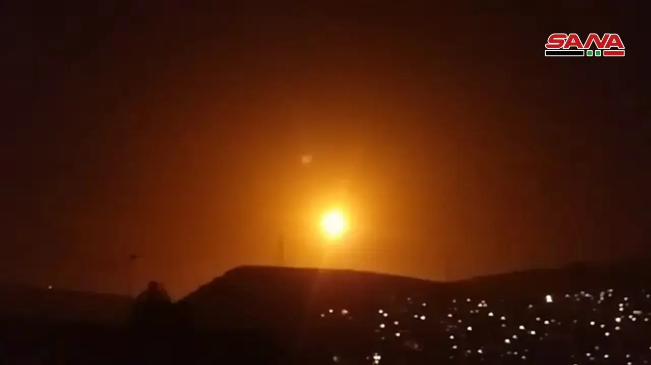 תיעוד התקיפה הישראלית בסוריה - ה-6 לפברואר 2020