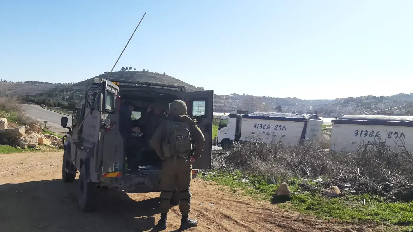 כוחות צה"ל פרוסים ברחבי חברון 6 בפברואר 2020 