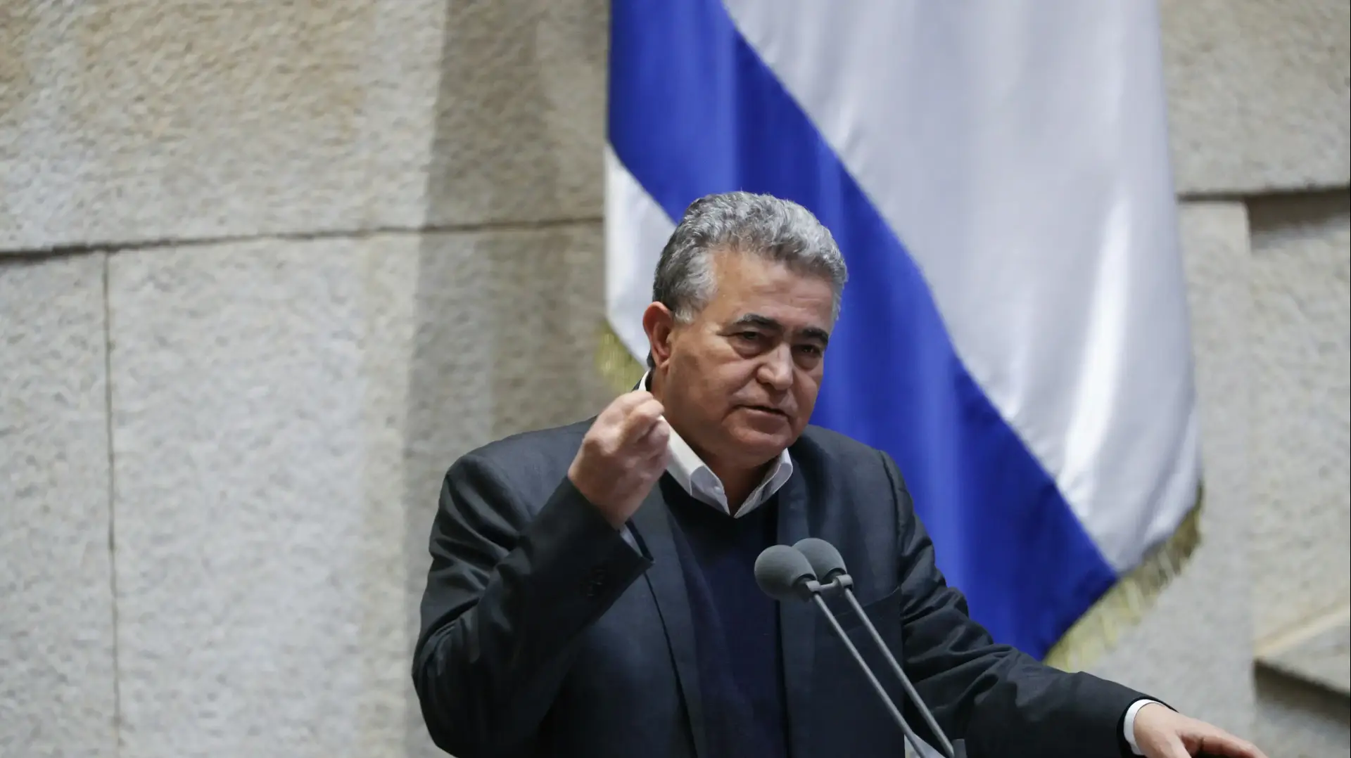 עמיר פרץ בנאום במליאת הכנסת, 10 בפברואר 2020
