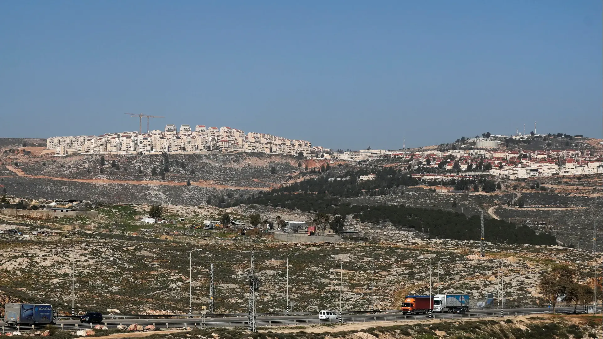 ההתנחלות פסגות בגדה המערבית ב-13 בפברואר 2020 ההתנחלות פסגות בגדה המערבית ב-13 בפברואר 2020