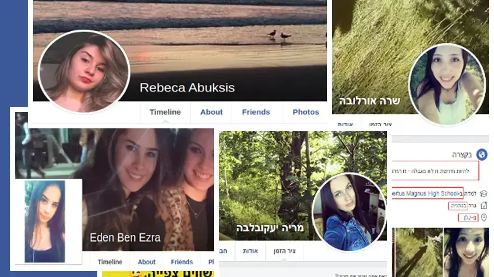תשתית טכנולוגית פרופילים מזוייפים ברשתות חברתיות של החמאס תשתית טכנולוגית פרופילים מזוייפים ברשתות חברתיות של החמאס