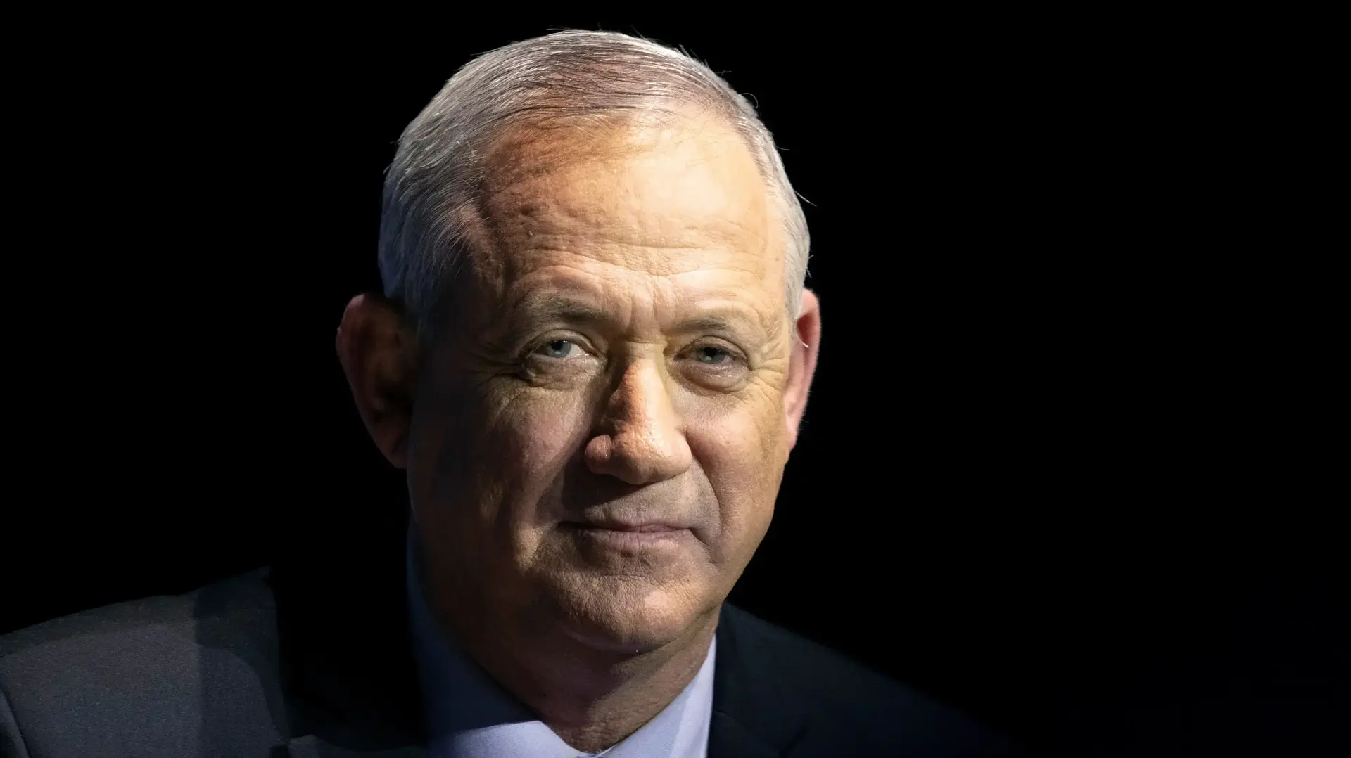יו"ר כחול לבן בני גנץ באירוע בחירות בתל אביב ב-17 בפברואר 2020