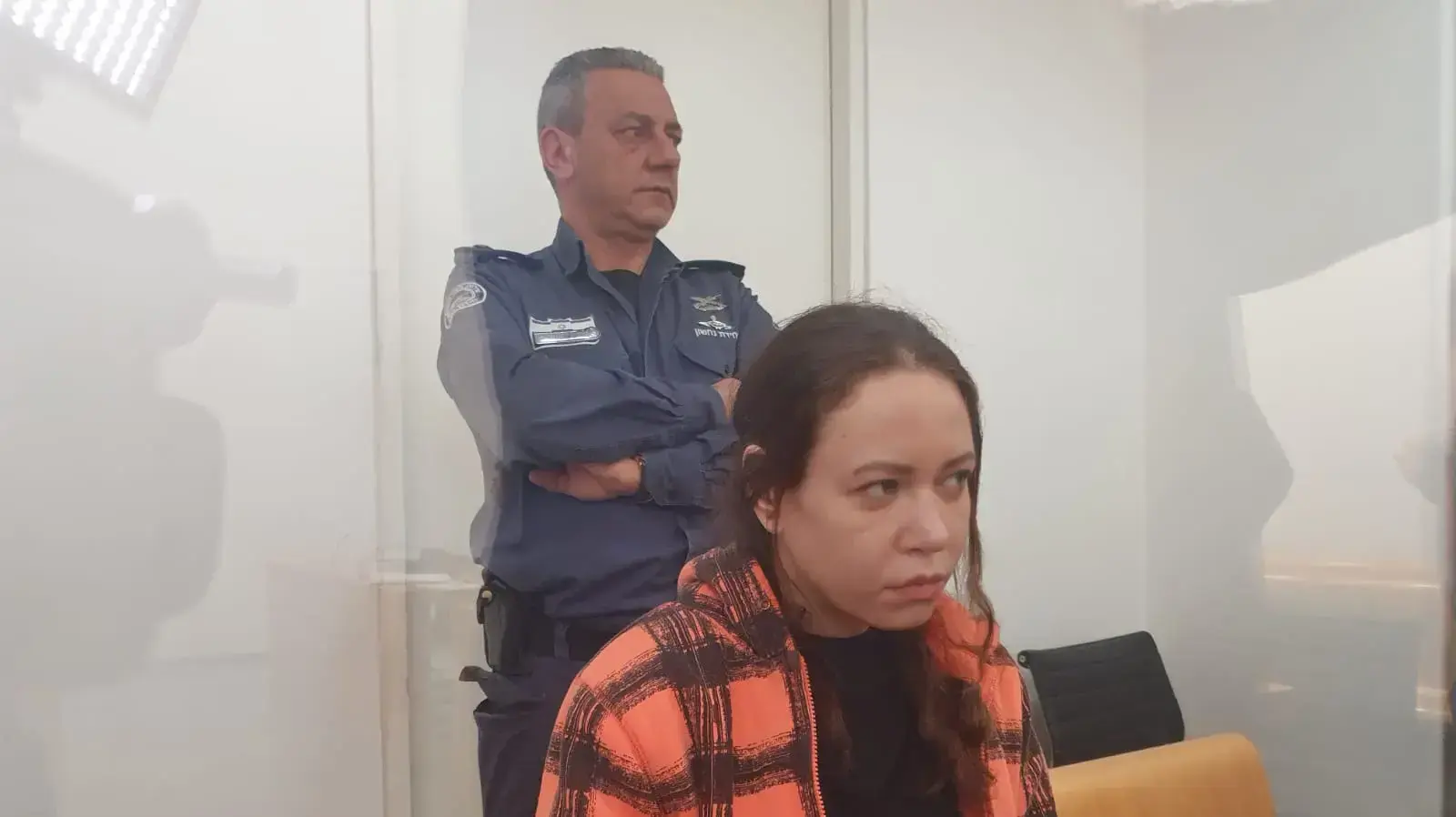דינה זלוטניק שהואשמה ברצח שושנה מנשירוב, בבית המשפט המחוזי בחיפה, 23 פברואר 20 דינה זלוטניק שהואשמה ברצח שושנה מנשירוב, בבית המשפט המחוזי בחיפה, 23 פברואר 20