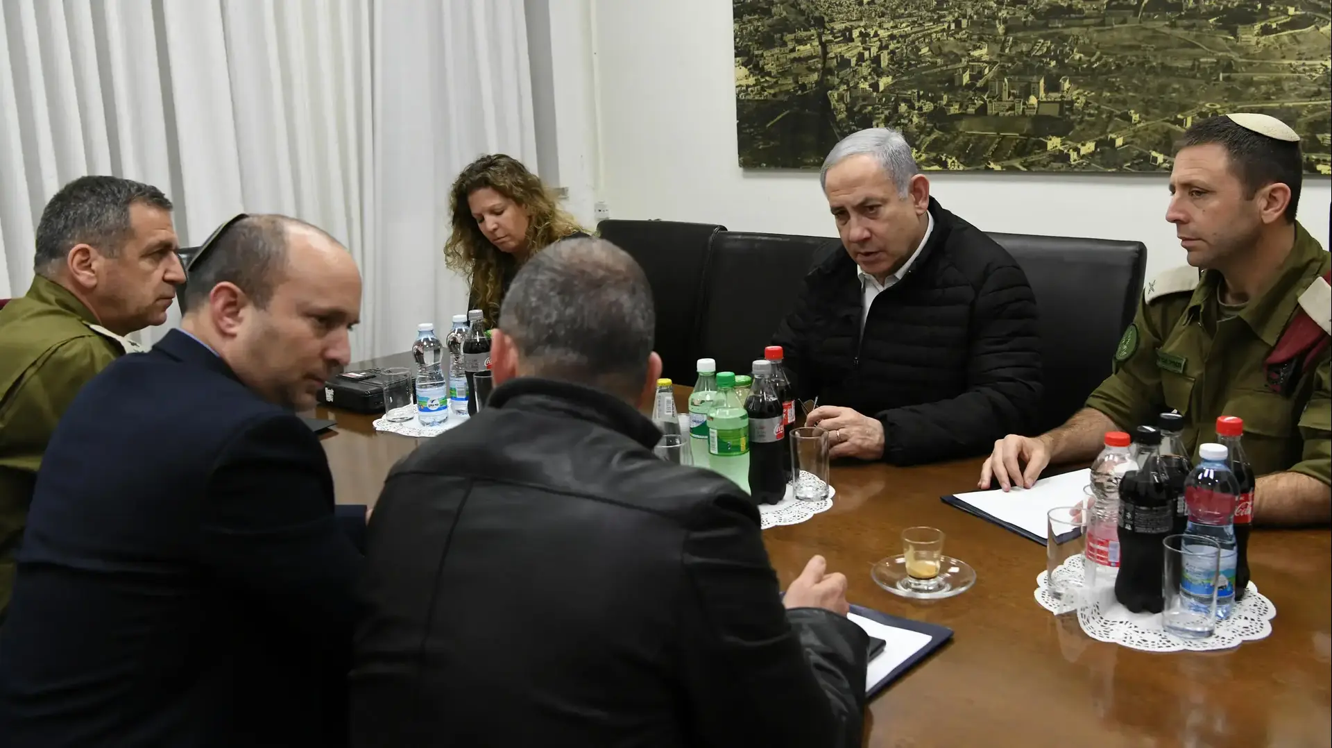 ראש הממשלה בנימין נתניהו בהערכת מצב בקריה. 24 בפברואר 2020 ראש הממשלה בנימין נתניהו בהערכת מצב בקריה. 24 בפברואר 2020