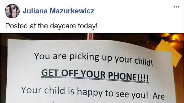 פוסט בפייסבוק שהעלתה Juliana Mazurkewicz על מכתב שתלו המטפלות במעון היום של ילדיה פוסט בפייסבוק שהעלתה Juliana Mazurkewicz על מכתב שתלו המטפלות במעון היום של ילדיה