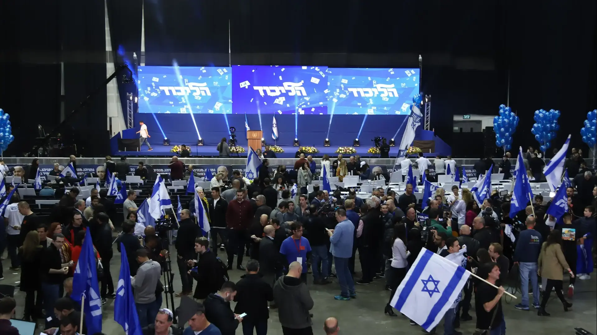 פעילי הליכוד חוגגים לאחר תוצאות המדגמים במטה המפלגה בתל אביב 2 במרץ 2020 פעילי הליכוד חוגגים לאחר תוצאות המדגמים במטה המפלגה בתל אביב 2 במרץ 2020
