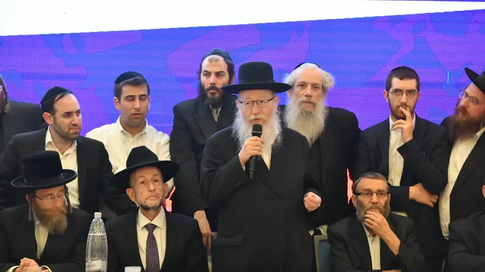יו"ר יהדות התורה, יעקב ליצמן במהלך נאומו במטה המפלגה 3 בפברואר 2020 יו"ר יהדות התורה, יעקב ליצמן במהלך נאומו במטה המפלגה 3 בפברואר 2020