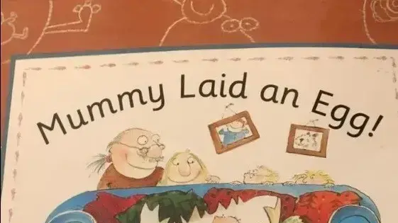 ספר הילדים "אמא הטילה ביצה" ספר הילדים "אמא הטילה ביצה"