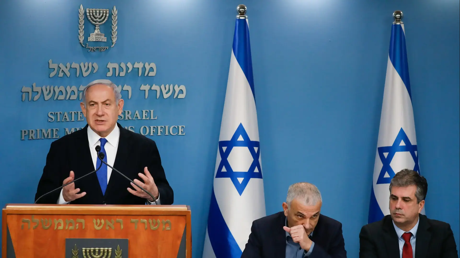 ראש הממשלה, בנימין נתניהו, בצהרות לתקשורת על ההיערכות הכלכלית להשלכות נגיף הקורונה, משרד רה"מ, ירושלים 11 במרץ 2020 ראש הממשלה, בנימין נתניהו, בצהרות לתקשורת על ההיערכות הכלכלית להשלכות נגיף הקורונה, משרד רה"מ, ירושלים 11 במרץ 2020