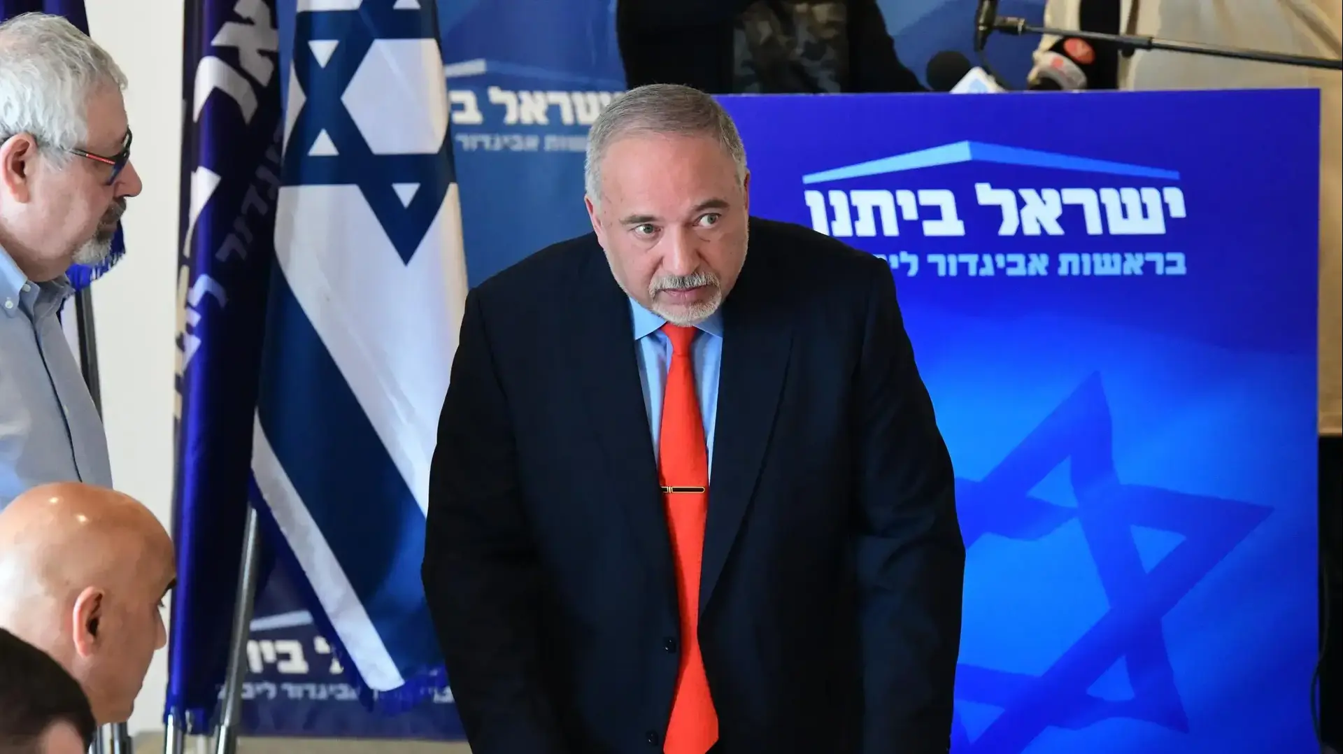 אביגדור ליברמן בישיבת סיעה, 11 במרץ 2020 אביגדור ליברמן בישיבת סיעה, 11 במרץ 2020