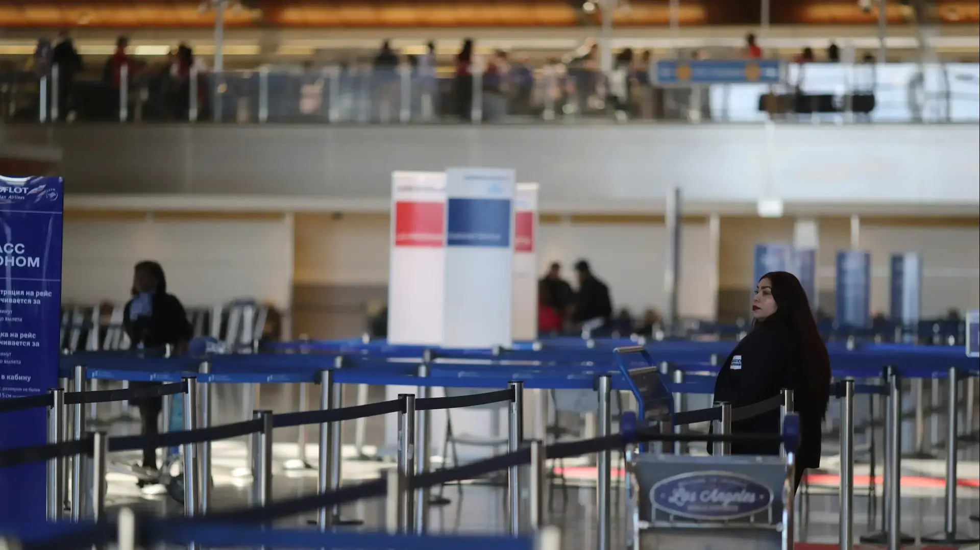 נמל התעופה LAX בלוס אנג'לס ריק ברקע התפשטות נגיף הקורונה, 11 במרץ 2020 נמל התעופה LAX בלוס אנג'לס ריק ברקע התפשטות נגיף הקורונה, 11 במרץ 2020