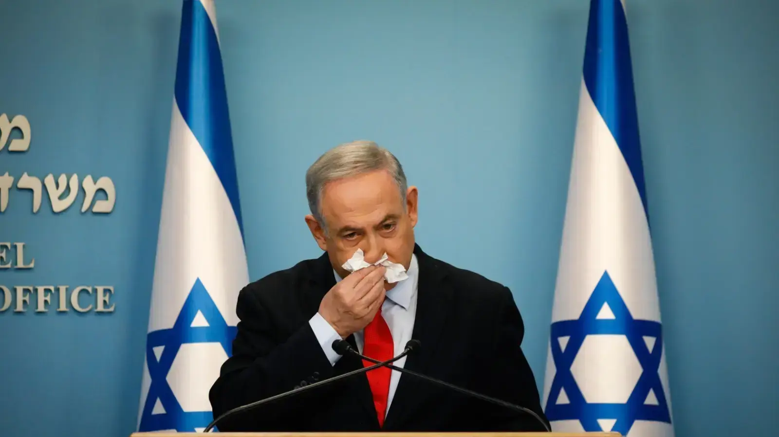 ראש הממשלה, בנימין נתניהו במהלך הצהרה בנושא נגיף הקורונה, משרד רה"מ, ירושלים 12 במרץ 2020 ראש הממשלה, בנימין נתניהו במהלך הצהרה בנושא נגיף הקורונה, משרד רה"מ, ירושלים 12 במרץ 2020