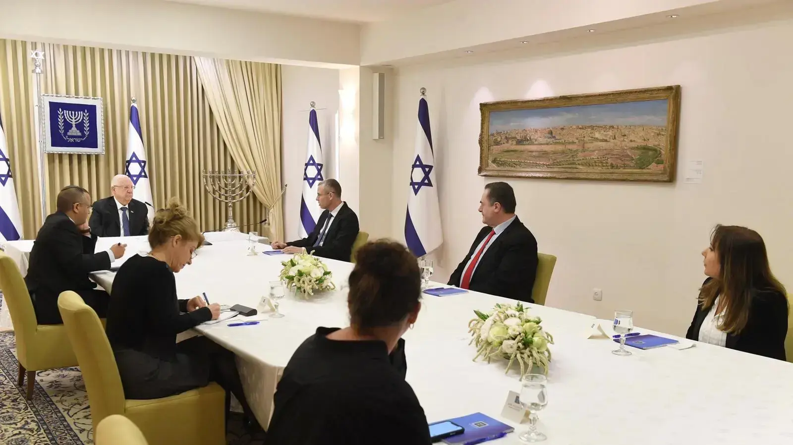 הנשיא ראובן ריבלין בסבב ההתייעצויות עםהסיעות שנבחרו לכנסת , מרץ 2020 הנשיא ראובן ריבלין בסבב ההתייעצויות עםהסיעות שנבחרו לכנסת , מרץ 2020