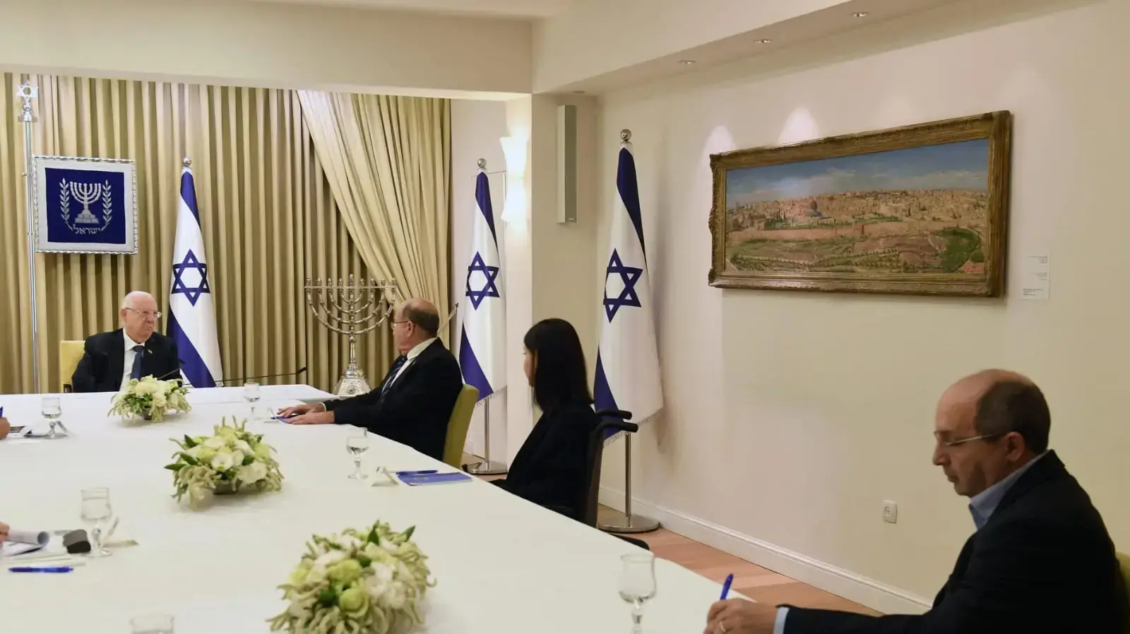 הנשיא ראובן ריבלין בסבב ההתייעצויות עםהסיעות שנבחרו לכנסת , מרץ 2020 הנשיא ראובן ריבלין בסבב ההתייעצויות עםהסיעות שנבחרו לכנסת , מרץ 2020