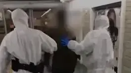 מעצר חולה עם חשד לקורונה בתחנת הרכבת בבאר שבע 17 במרץ 2020
