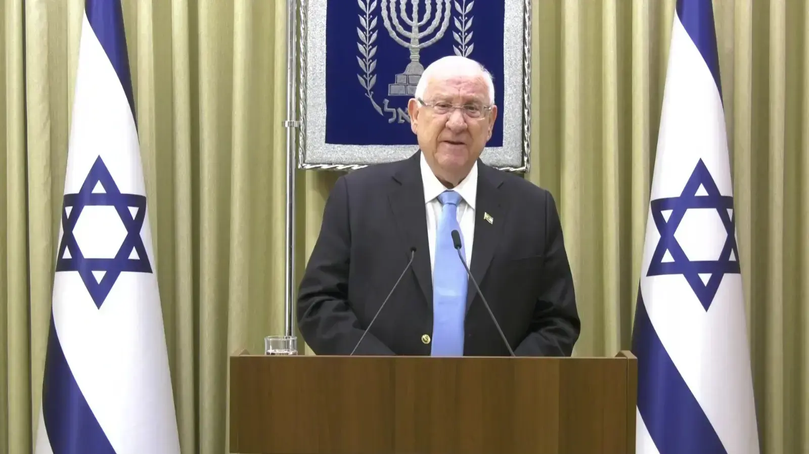 נשיא המדינה, ראובן ריבלין במהלך הצהרתו לתקשורת בבית הנשיא, ירושלים 25 במרץ 2020 נשיא המדינה, ראובן ריבלין במהלך הצהרתו לתקשורת בבית הנשיא, ירושלים 25 במרץ 2020