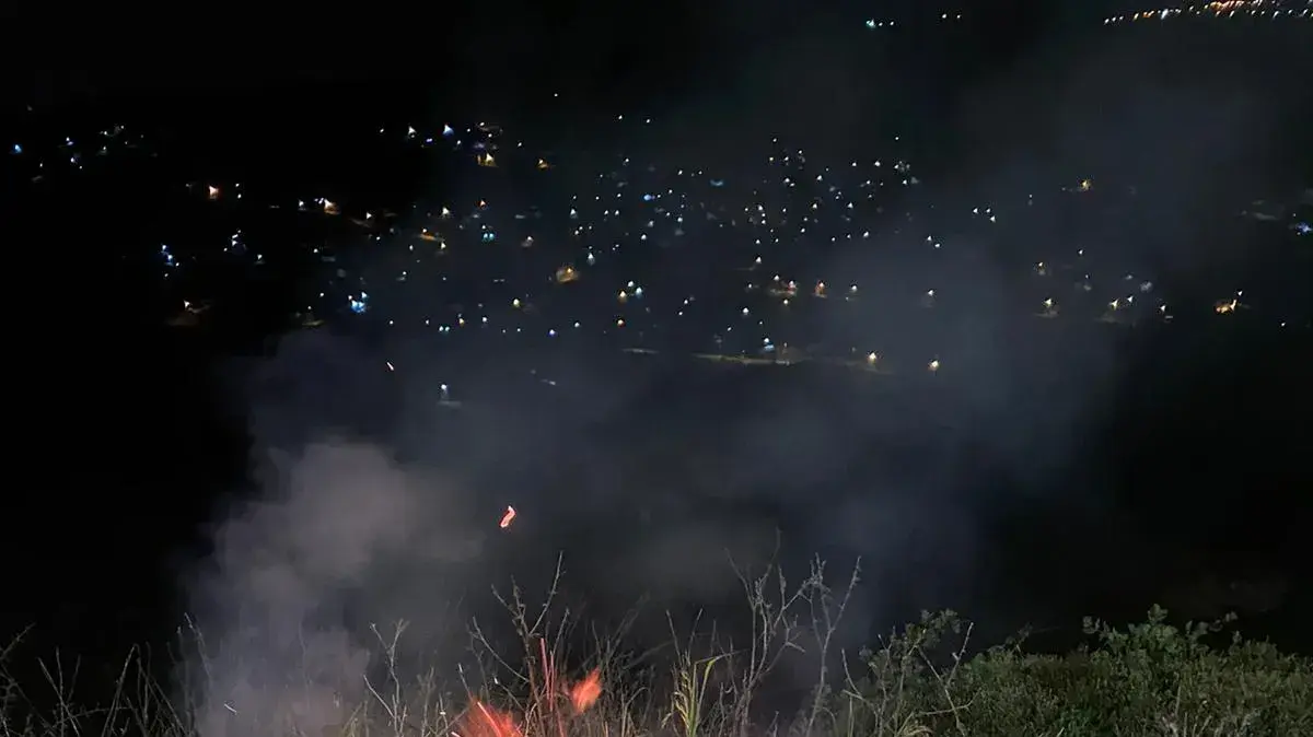 בקבוקי תבערה הושלכו על ידי אלמונים לעבר רכב משמר הגבול של משטרת ישראל ביציאה מיצהר - ה-26 למרץ 2020