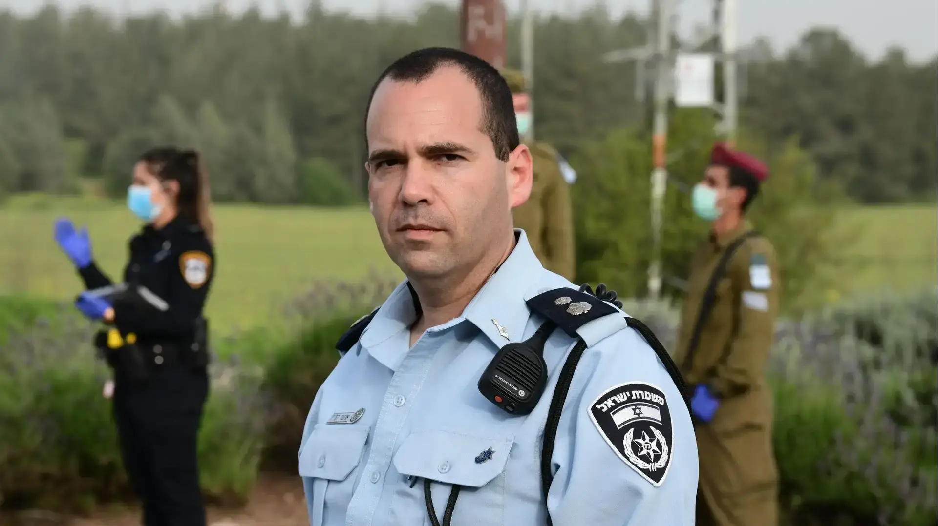 חיילי צה"ל הצטרפו לשוטרי משטרת ישראל הפרוסים ברחבי הארץ במאמץ להגביר את האכיפה ברחובות, מודיעין, 31 במרץ 2020
סנ"צ אלעד קליין מפקד תחנת מודיעין חיילי צה"ל הצטרפו לשוטרי משטרת ישראל הפרוסים ברחבי הארץ במאמץ להגביר את האכיפה ברחובות, מודיעין, 31 במרץ 2020
סנ"צ אלעד קליין מפקד תחנת מודיעין