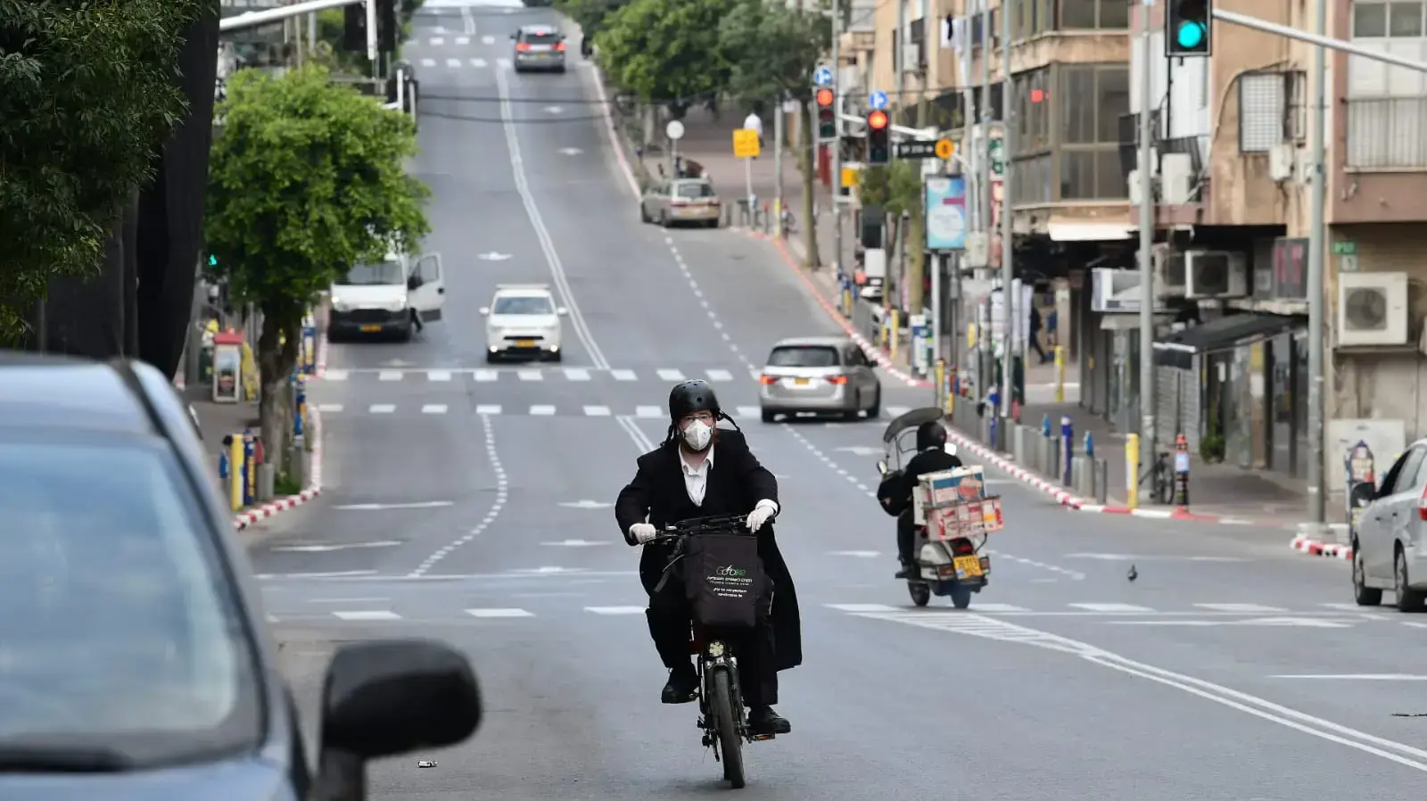 רחוב רבי עקיבא, בני ברק 2 באפריל 2020 רחוב רבי עקיבא, בני ברק 2 באפריל 2020