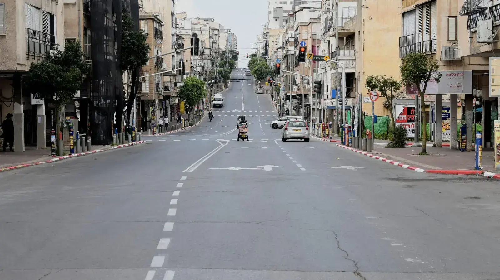 רחוב רבי עקיבא, בני ברק 2 באפריל 2020 רחוב רבי עקיבא, בני ברק 2 באפריל 2020