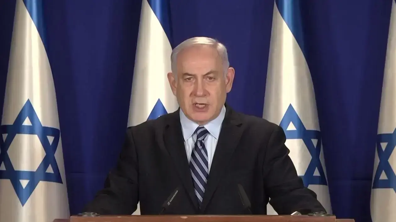 ראש הממשלה, בנימין נתניהו במהלך הצהרתו על ההגבלות החדשות לקראת ליל הסדר במעונו בירושלים 6 באפריל 2020