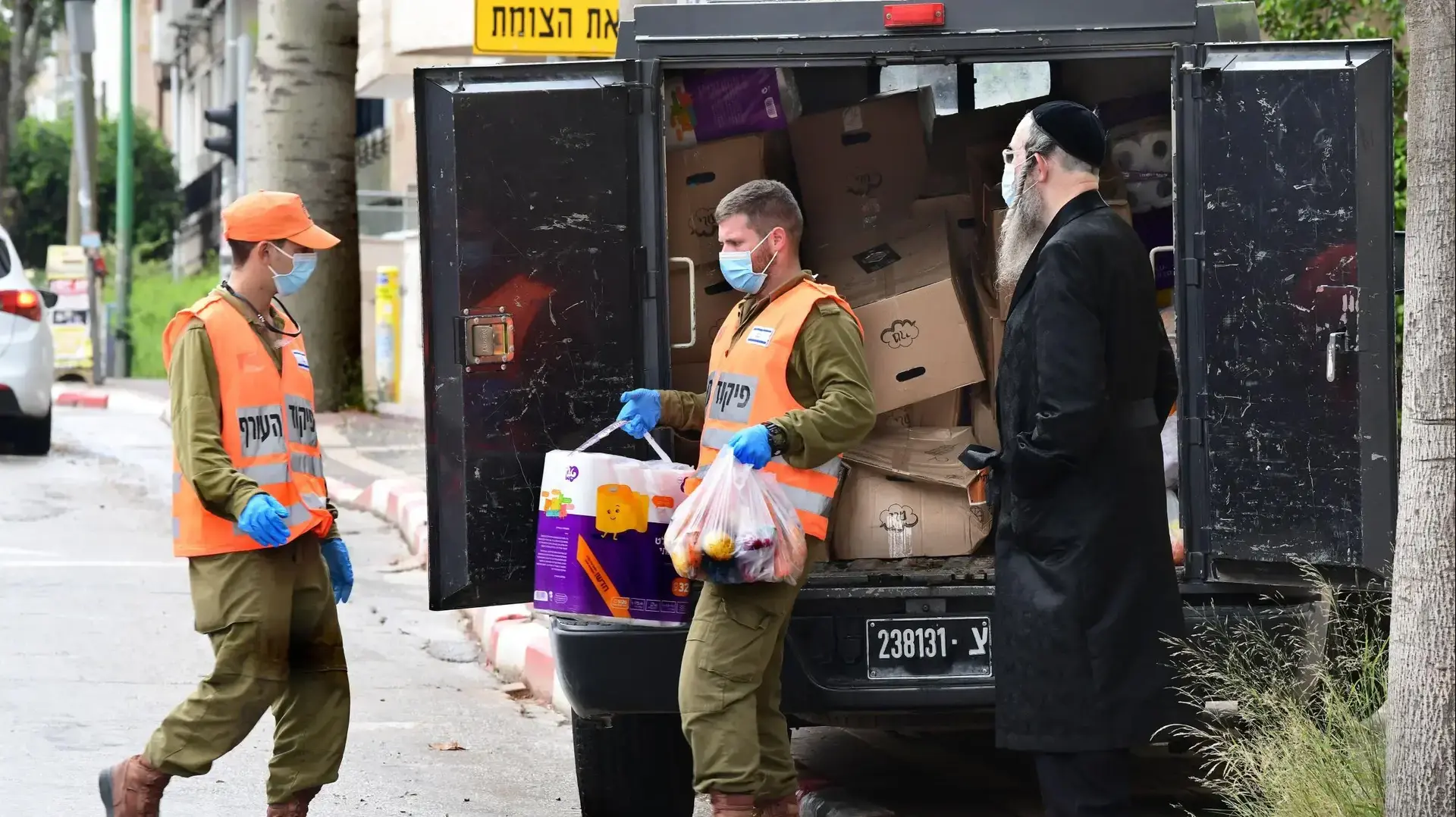 פעילות פיקוד העורף בבני ברק, 10 באפריל 2020 פעילות פיקוד העורף בבני ברק, 10 באפריל 2020