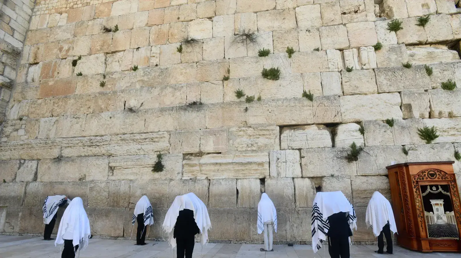 תפילת ברכת הכהנים בכותל המערבי, ירושלים, 12 באפריל 2020 תפילת ברכת הכהנים בכותל המערבי, ירושלים, 12 באפריל 2020