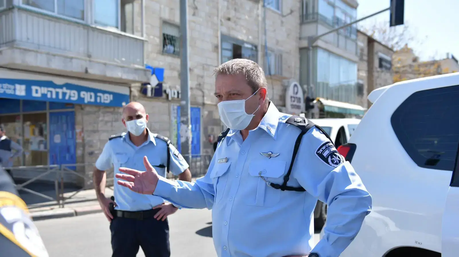 מ״מ מפכ״ל המשטרה, מוטי כהן במהלך סיורו בירושלים 13 באפריל 2020
מ״מ מפכ״ל המשטרה, מוטי כהן במהלך סיורו בירושלים 13 באפריל 2020