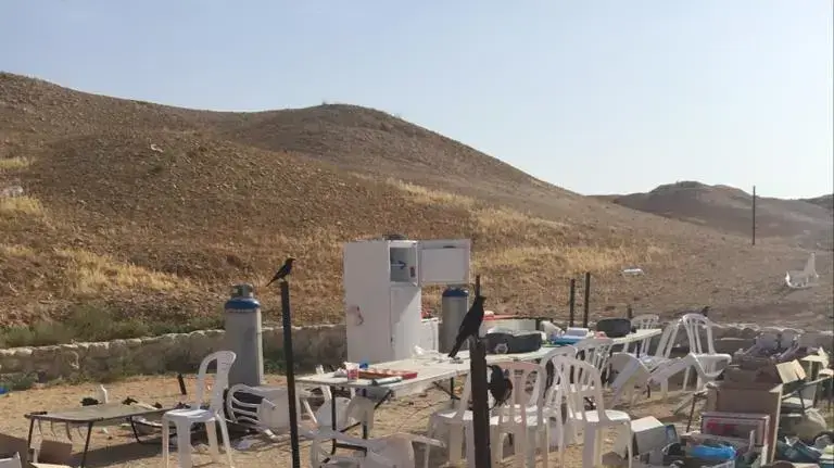 המתחם בו הושמו נערי גבעות בבידוד במצוקי דרגות, 16 באפריל 2020