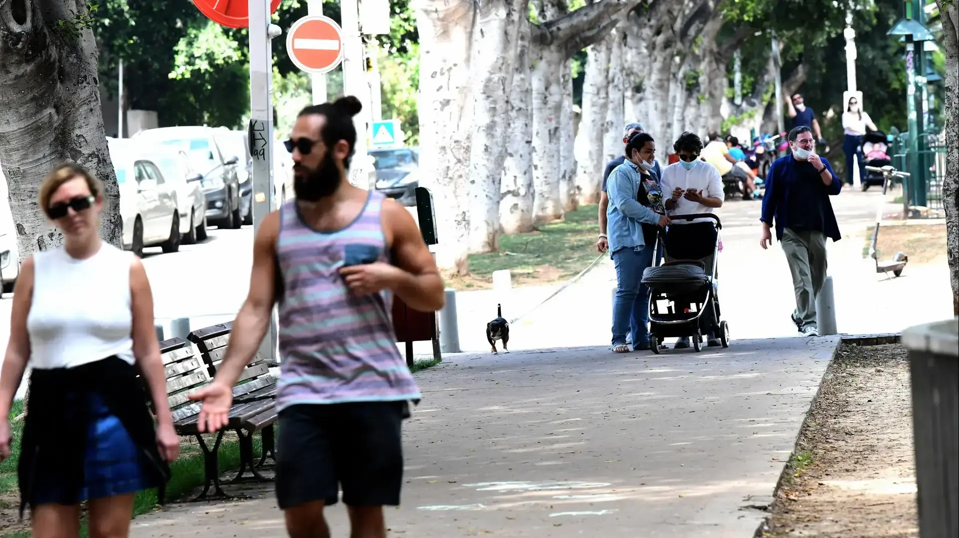 שדרות רוטשילד, תל אביב 18 באפריל 2020 שדרות רוטשילד, תל אביב 18 באפריל 2020