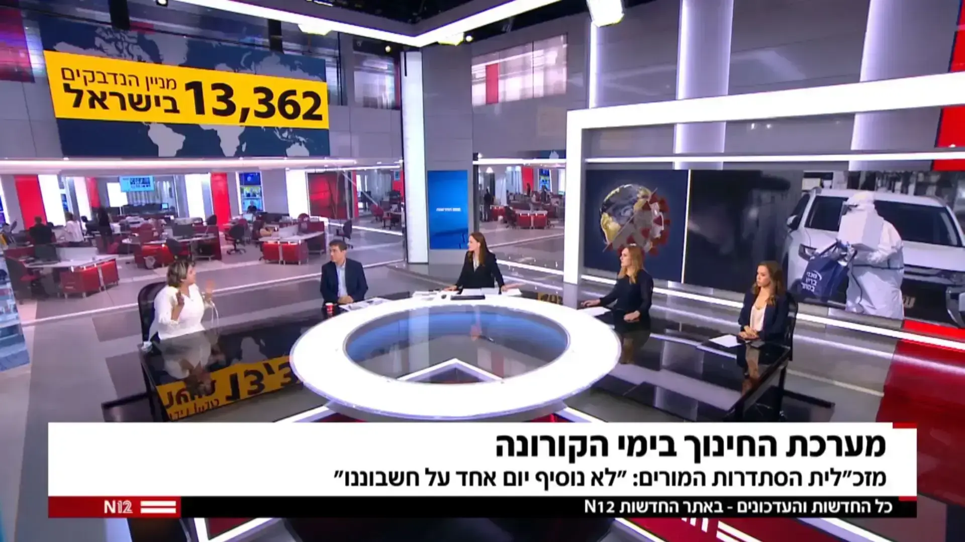 קרן מרציאנו, יונית לוי, יפה בן דוד, אולפן חדשות 12 קרן מרציאנו, יונית לוי, יפה בן דוד, אולפן חדשות 12
